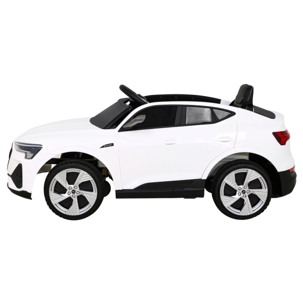 Elektromobilis Audi E-Tron Sportback 4x4, White-Elektromobiliai vaikams, Mašinos-e-vaikas
