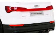 Elektromobilis Audi E-Tron Sportback 4x4, White-Elektromobiliai vaikams, Mašinos-e-vaikas
