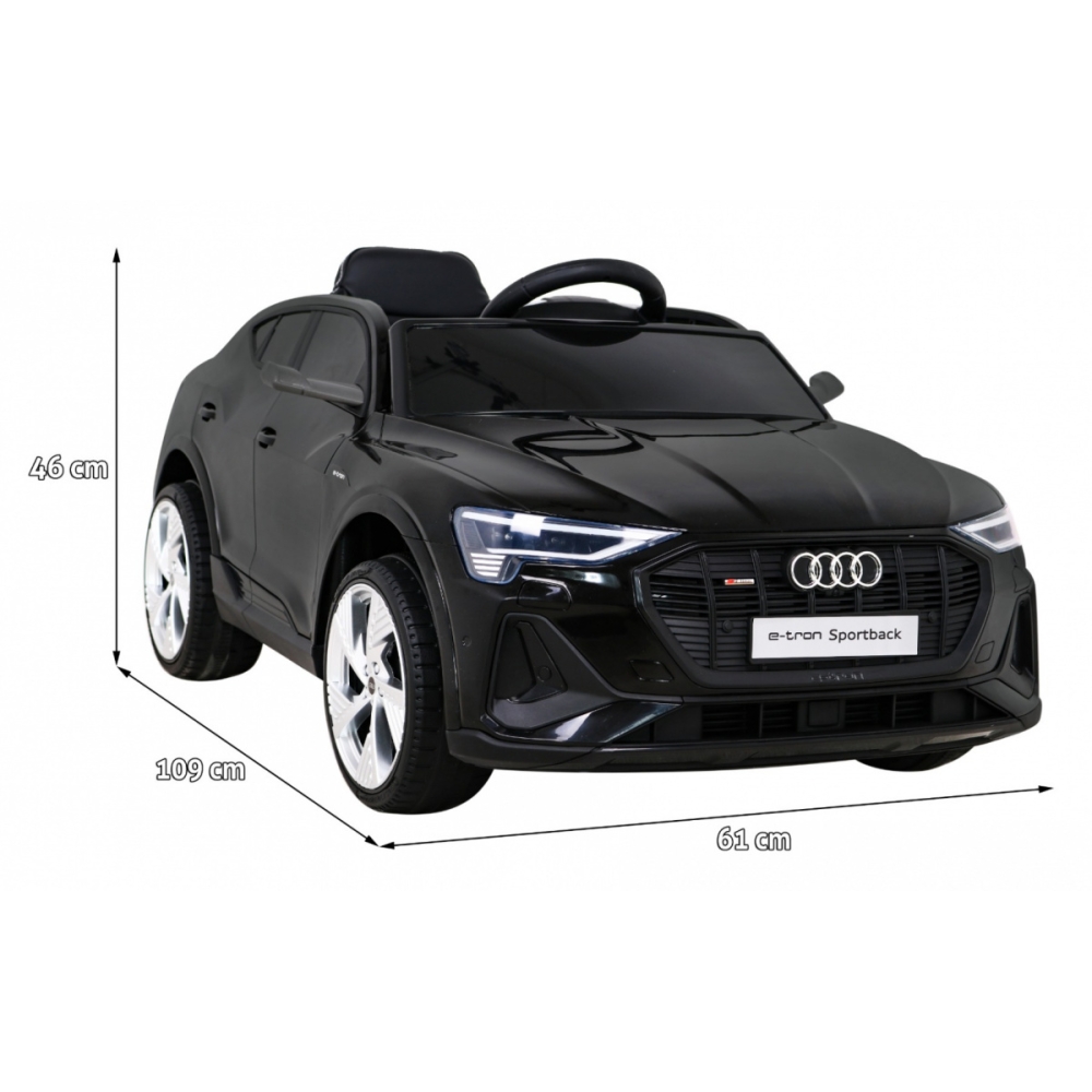 Elektromobilis Audi E-Tron Sportback 4x4, Black-Elektromobiliai vaikams, Mašinos-e-vaikas