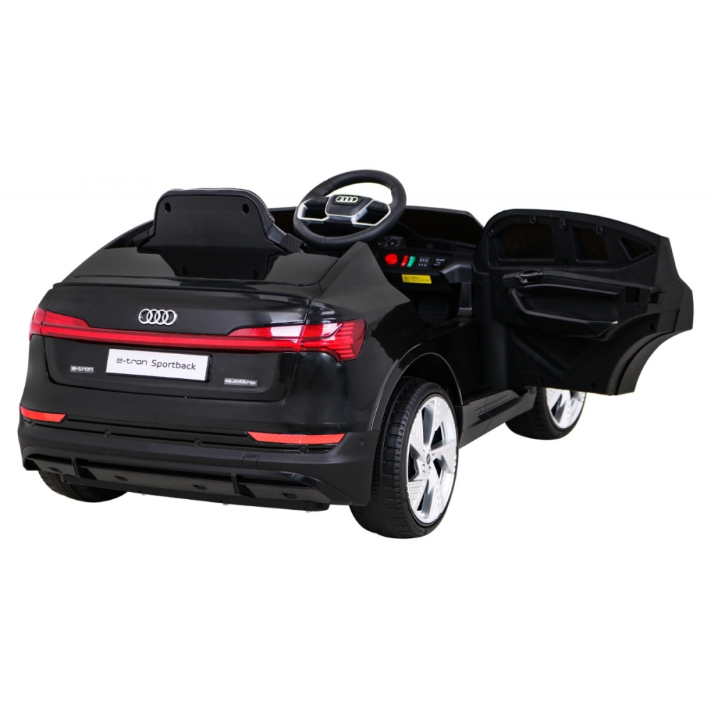 Elektromobilis Audi E-Tron Sportback 4x4, Black-Elektromobiliai vaikams, Mašinos-e-vaikas