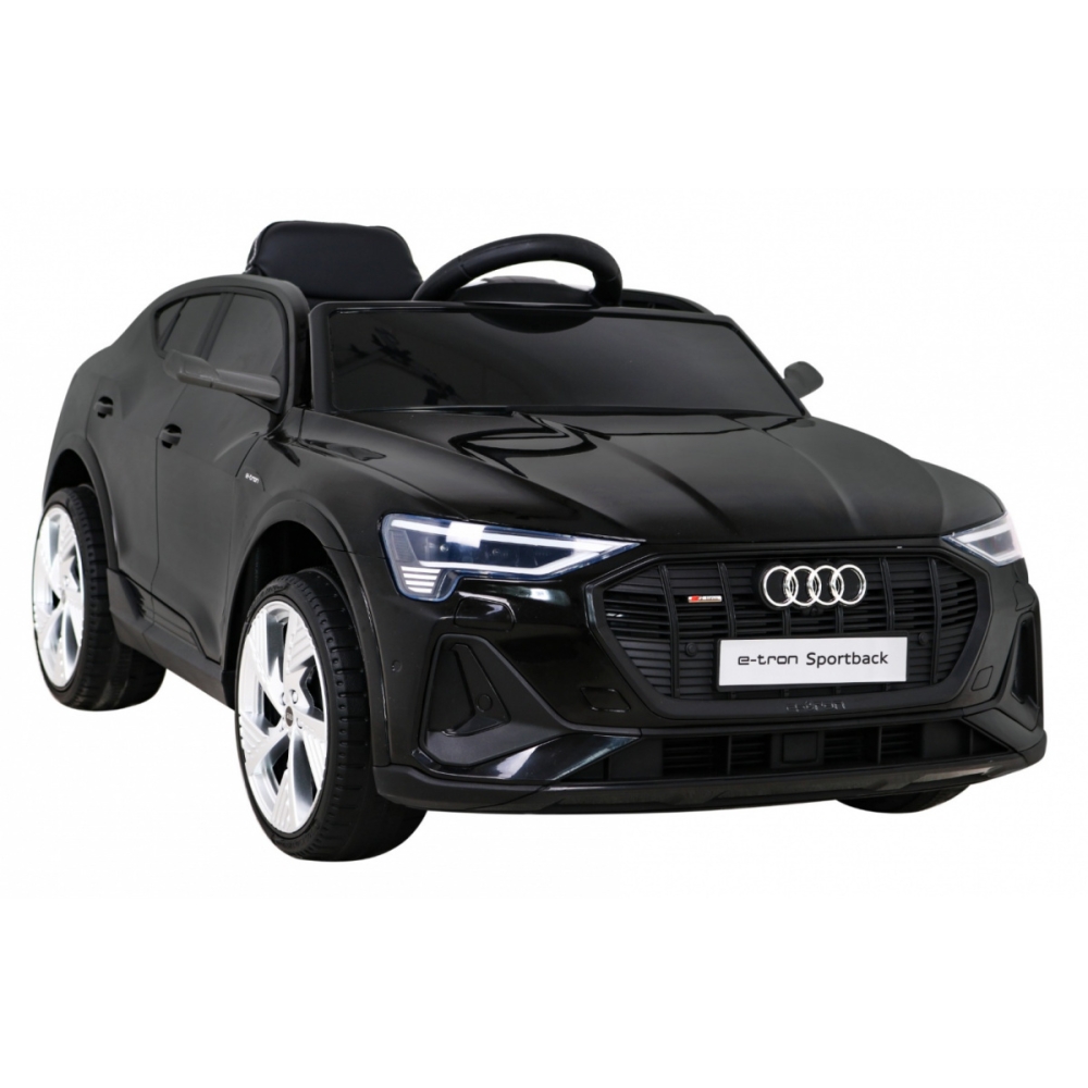 Audi E-Tron Sportback dla dzieci Czarny + Pilot + Napęd 4x4 + Wolny Start + Radio MP3 + LED