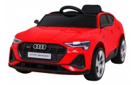 Audi E-Tron Sportback dla dzieci Czerwony + Pilot + Napęd 4x4 + Wolny Start + Radio MP3 + LED