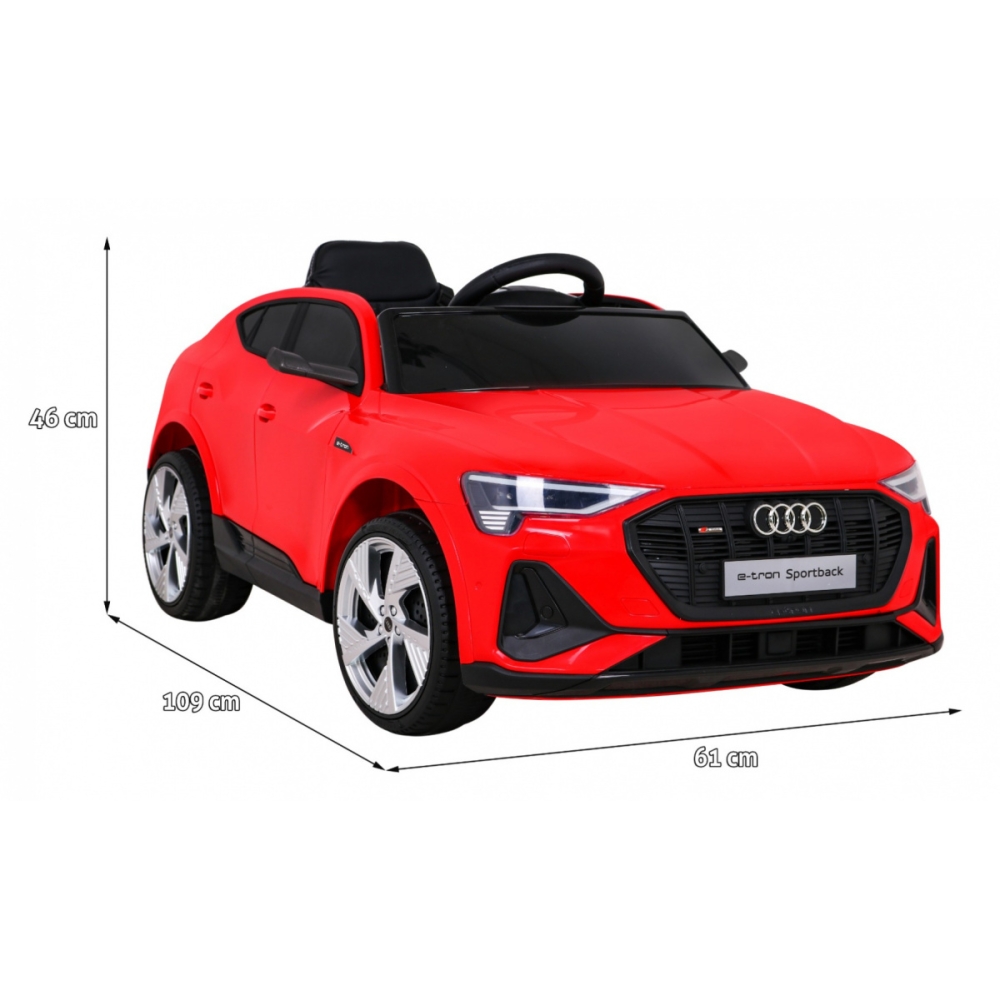 Elektromobilis Audi E-Tron Sportback 4x4, Red-Elektromobiliai vaikams, Mašinos-e-vaikas