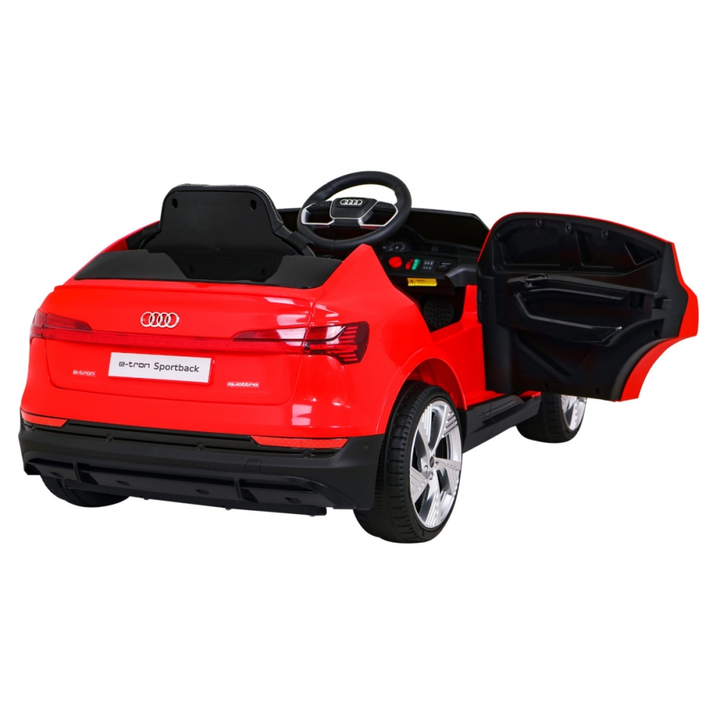 Elektromobilis Audi E-Tron Sportback 4x4, Red-Elektromobiliai vaikams, Mašinos-e-vaikas