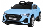 Audi E-Tron Sportback dla dzieci Niebieski + Pilot + Napęd 4x4 + Wolny Start + Radio MP3 + LED