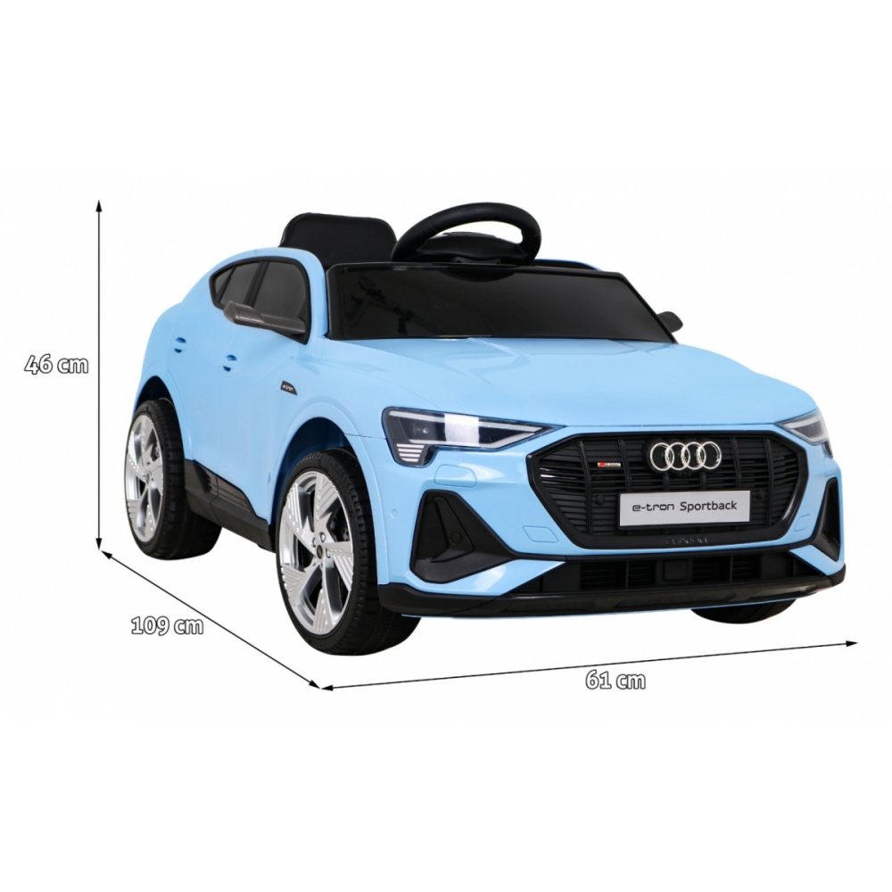 Elektromobilis Audi E-Tron Sportback 4x4, Blue-Elektromobiliai vaikams, Mašinos-e-vaikas