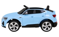 Audi E-Tron Sportback dla dzieci Niebieski + Pilot + Napęd 4x4 + Wolny Start + Radio MP3 + LED