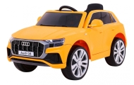 Audi Q8 Lift na akumulator dla dzieci Żółty + Pilot + EVA + Wolny Start + MP3 USB + LED