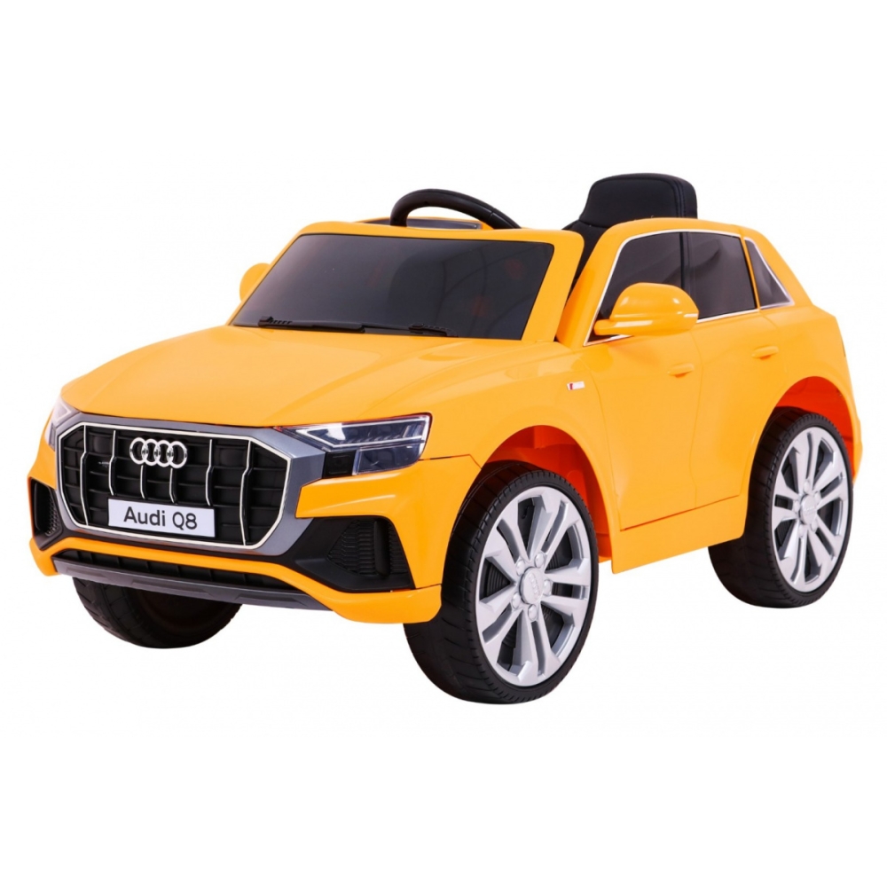 Elektromobilis Audi Q8, Yellow-Elektromobiliai vaikams, Visureigiai-e-vaikas