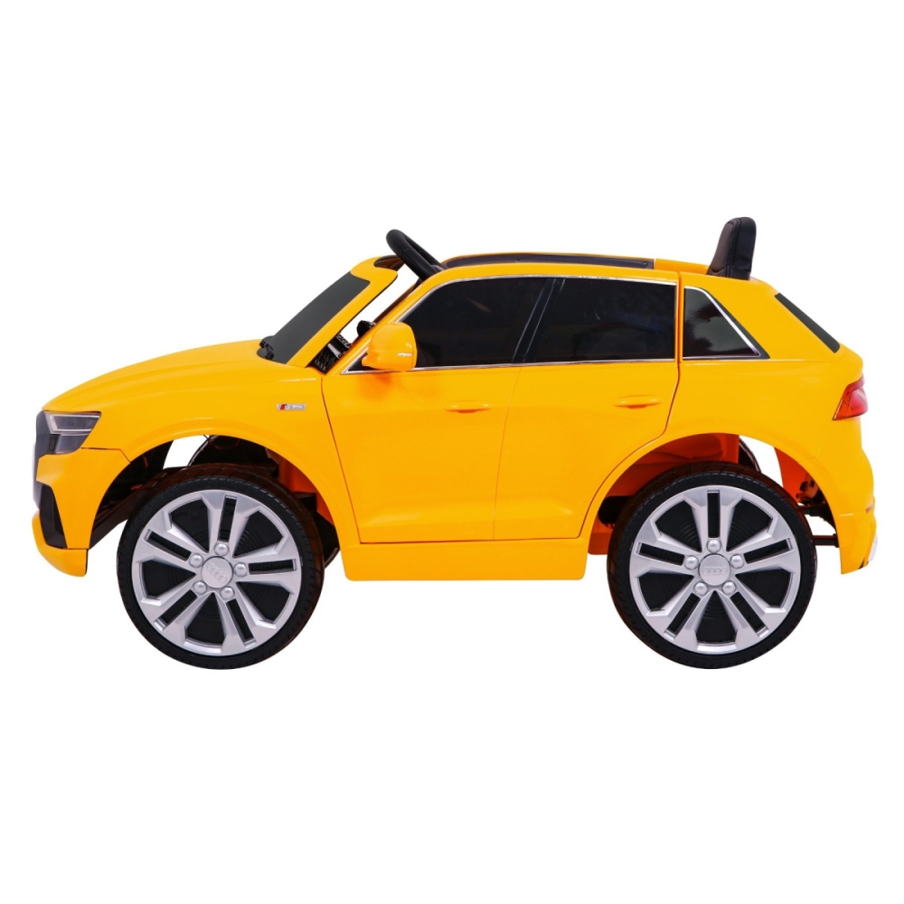 Elektromobilis Audi Q8, Yellow-Elektromobiliai vaikams, Visureigiai-e-vaikas