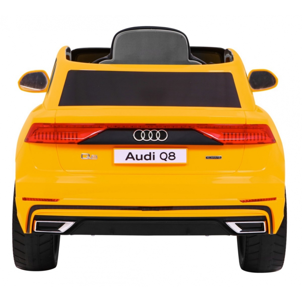 Elektromobilis Audi Q8, Yellow-Elektromobiliai vaikams, Visureigiai-e-vaikas