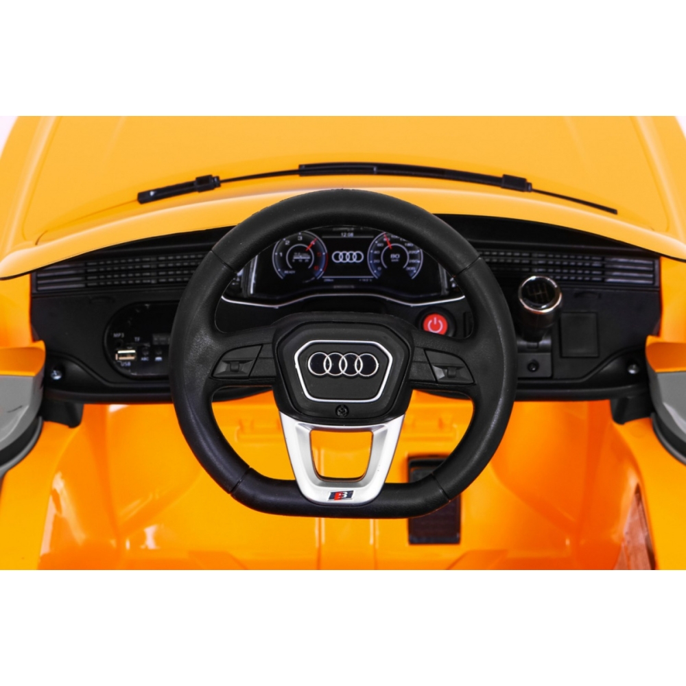 Elektromobilis Audi Q8, Yellow-Elektromobiliai vaikams, Visureigiai-e-vaikas