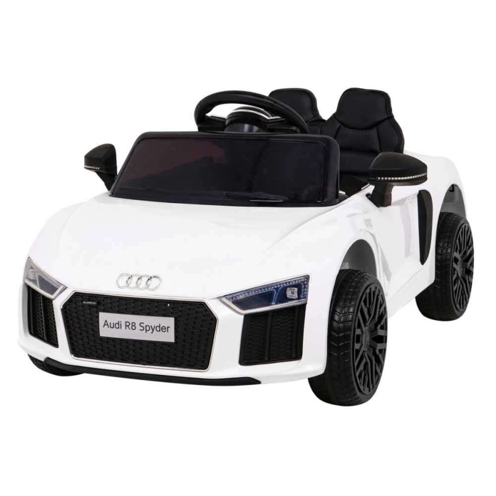 Elektromobilis Audi R8, White-Elektromobiliai vaikams, Mašinos-e-vaikas
