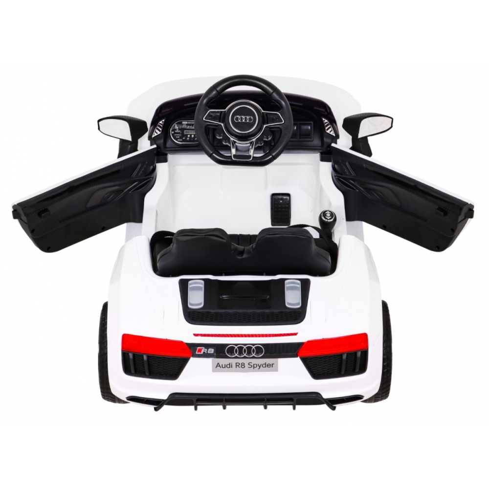 Elektromobilis Audi R8, White-Elektromobiliai vaikams, Mašinos-e-vaikas