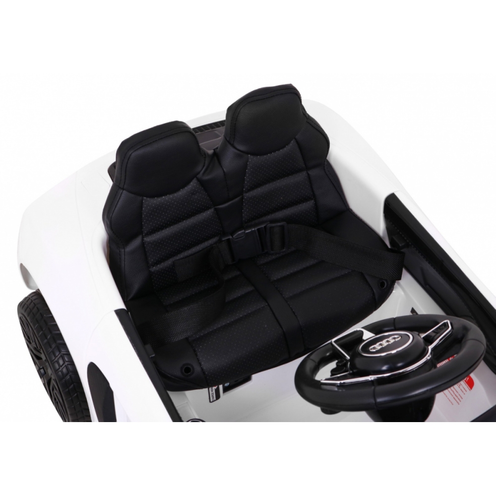 Elektromobilis Audi R8, White-Elektromobiliai vaikams, Mašinos-e-vaikas