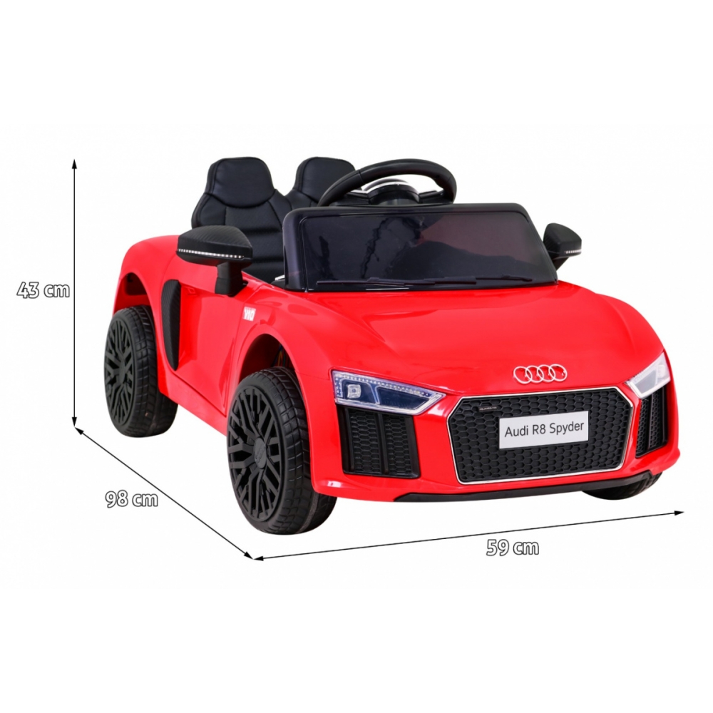 Elektromobilis Audi R8, Red-Elektromobiliai vaikams, Mašinos-e-vaikas
