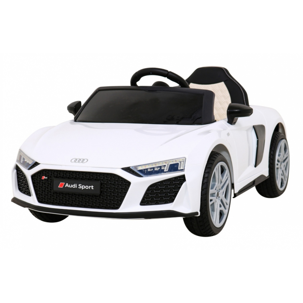 Elektromobilis Audi R8 LIFT, White-Elektromobiliai vaikams, Mašinos-e-vaikas