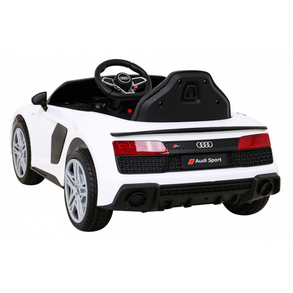 Elektromobilis Audi R8 LIFT, White-Elektromobiliai vaikams, Mašinos-e-vaikas