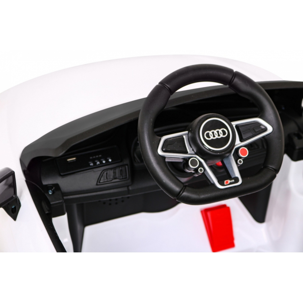 Elektromobilis Audi R8 LIFT, White-Elektromobiliai vaikams, Mašinos-e-vaikas