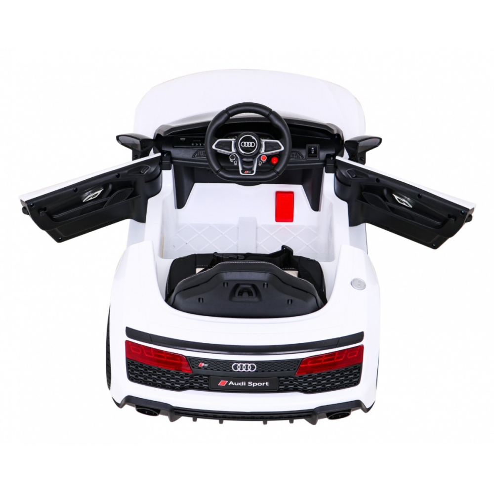 Elektromobilis Audi R8 LIFT, White-Elektromobiliai vaikams, Mašinos-e-vaikas