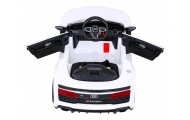Audi R8 LIFT Samochodzik na akumulator Biały + Pilot + Koła EVA + MP3 + LED