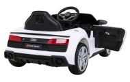 Audi R8 LIFT Samochodzik na akumulator Biały + Pilot + Koła EVA + MP3 + LED