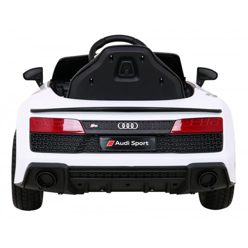 Elektromobilis Audi R8 LIFT, White-Elektromobiliai vaikams, Mašinos-e-vaikas