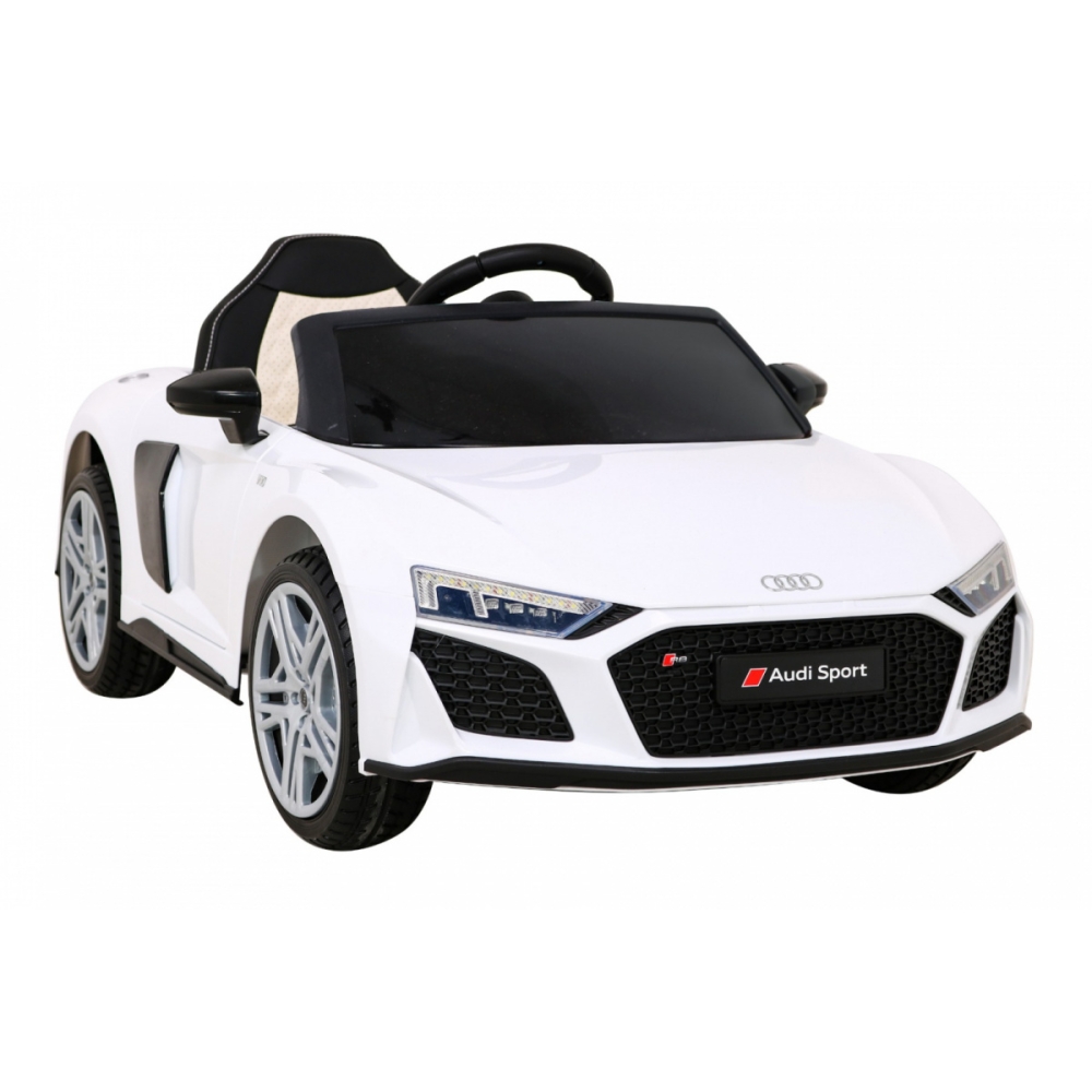 Elektromobilis Audi R8 LIFT, White-Elektromobiliai vaikams, Mašinos-e-vaikas