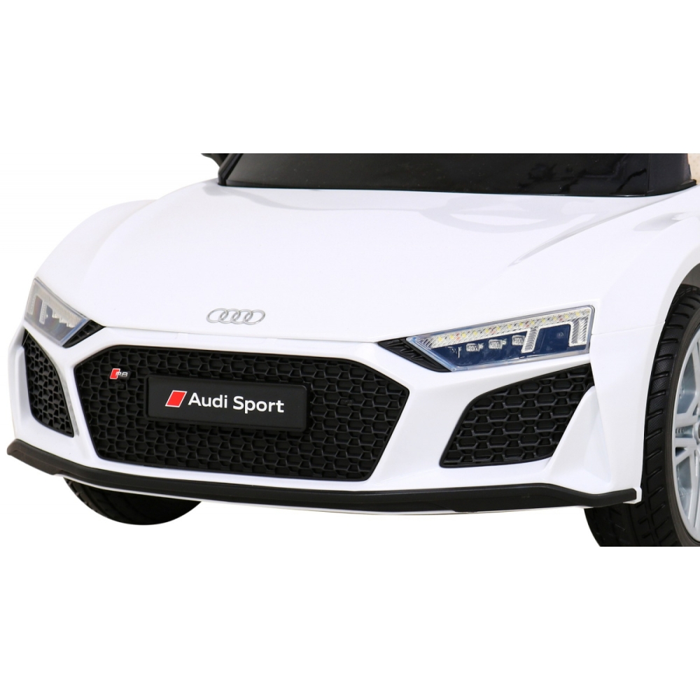 Elektromobilis Audi R8 LIFT, White-Elektromobiliai vaikams, Mašinos-e-vaikas