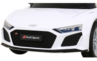Audi R8 LIFT Samochodzik na akumulator Biały + Pilot + Koła EVA + MP3 + LED