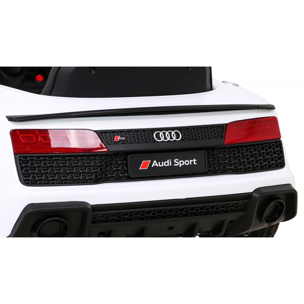 Elektromobilis Audi R8 LIFT, White-Elektromobiliai vaikams, Mašinos-e-vaikas