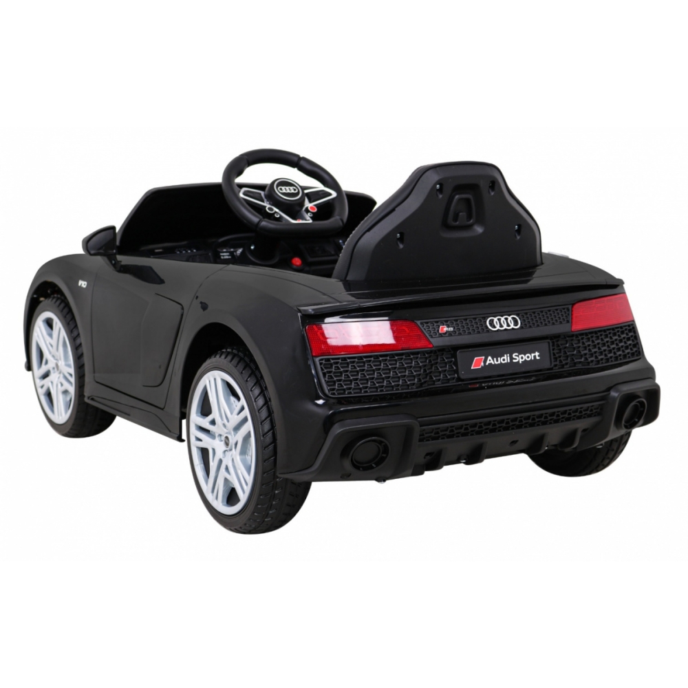 Audi R8 LIFT Samochodzik na akumulator Czarny + Pilot + Koła EVA + MP3 + LED