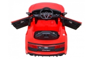 Audi R8 LIFT Samochodzik na akumulator Czerwony + Pilot + Koła EVA + MP3 + LED