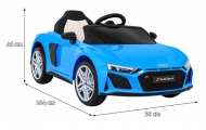 Elektromobilis Audi R8 LIFT, Blue-Elektromobiliai vaikams, Mašinos-e-vaikas