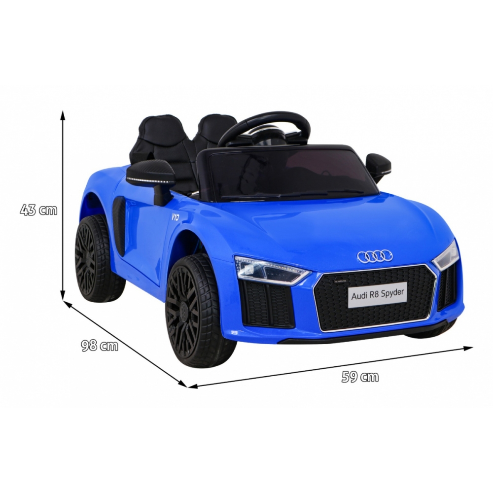 Elektromobilis Audi R8, Blue-Elektromobiliai vaikams, Mašinos-e-vaikas