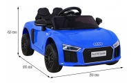 Elektromobilis Audi R8, Blue-Elektromobiliai vaikams, Mašinos-e-vaikas
