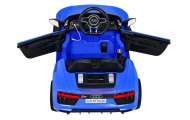 Audi R8 na akumulator dla dzieci Niebieski + Pilot + EVA + Wolny Start + MP3 LED