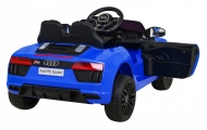 Audi R8 na akumulator dla dzieci Niebieski + Pilot + EVA + Wolny Start + MP3 LED