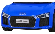 Audi R8 na akumulator dla dzieci Niebieski + Pilot + EVA + Wolny Start + MP3 LED