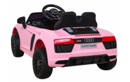 Audi R8 na akumulator dla dzieci Różowy + Pilot + EVA + Wolny Start + MP3 LED