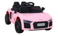 Audi R8 na akumulator dla dzieci Różowy + Pilot + EVA + Wolny Start + MP3 LED