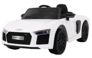 Elektromobilis Audi R8 Spyder, baltas-Elektromobiliai vaikams, Mašinos-e-vaikas