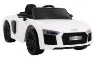 Elektromobilis Audi R8 Spyder, baltas-Elektromobiliai vaikams, Mašinos-e-vaikas