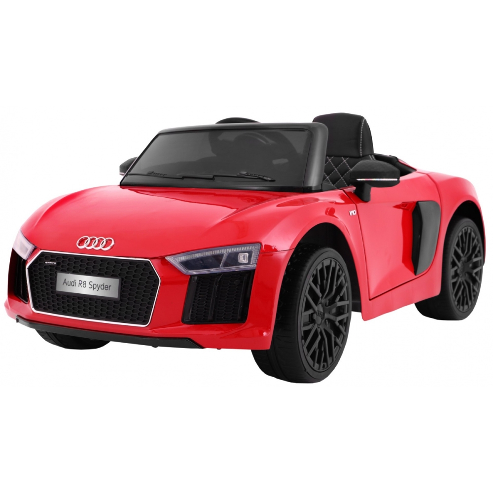 Elektromobilis Audi R8 Spyder, raudonas-Elektromobiliai vaikams, Mašinos-e-vaikas
