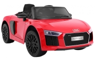 Audi R8 Spyder na akumulator Czerwony + Pilot + EVA + Wolny Start + Radio MP3 + LED