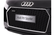 Elektromobilis Audi R8 Spyder, lakuotas juodas-Elektromobiliai vaikams, Mašinos-e-vaikas
