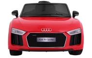 Audi R8 Spyder na akumulator Lakier Czerwony + Pilot + EVA + Wolny Start + Radio MP3 + LED