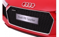 Audi R8 Spyder na akumulator Lakier Czerwony + Pilot + EVA + Wolny Start + Radio MP3 + LED