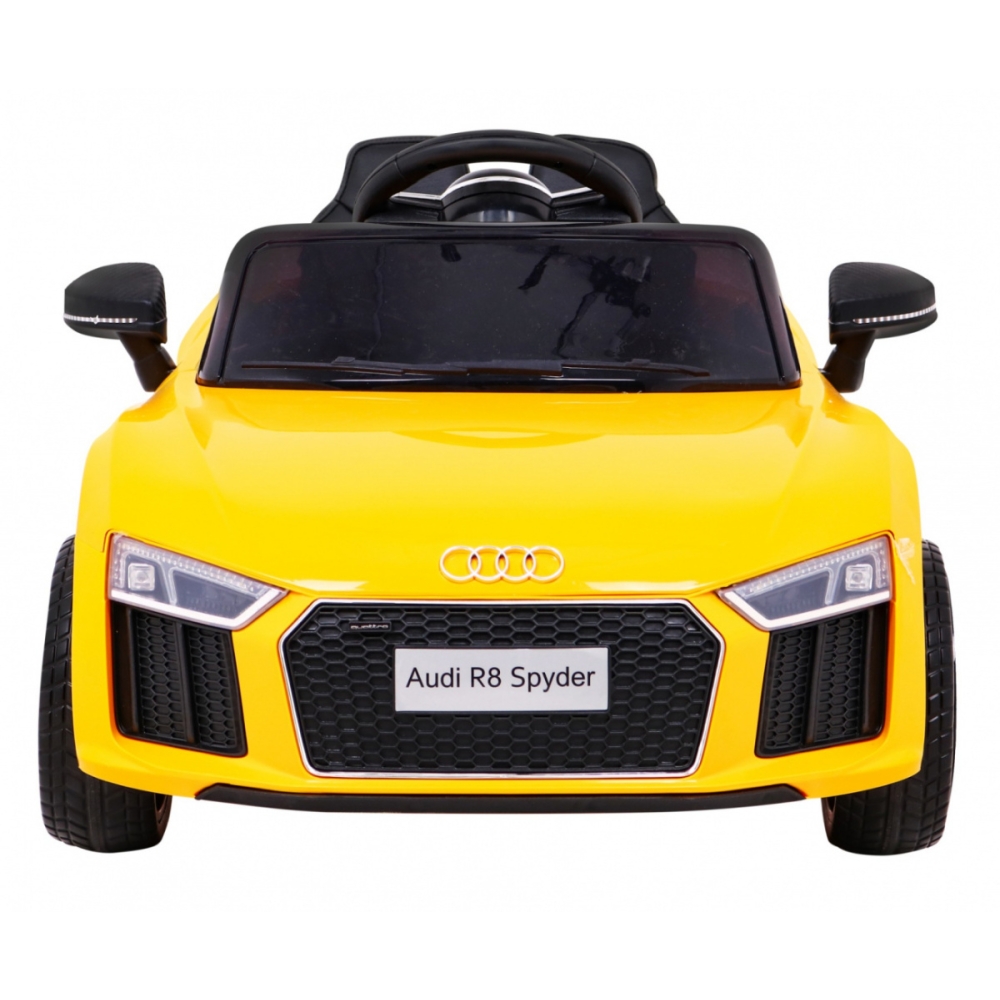 Elektromobilis Audi R8, Yellow-Elektromobiliai vaikams, Mašinos-e-vaikas