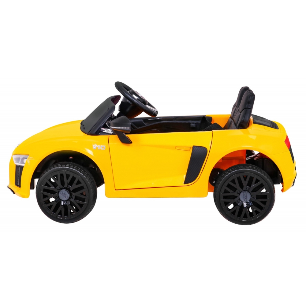 Elektromobilis Audi R8, Yellow-Elektromobiliai vaikams, Mašinos-e-vaikas